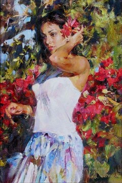 Pretty Girl MIG 23 Impressionist Oil Paintings